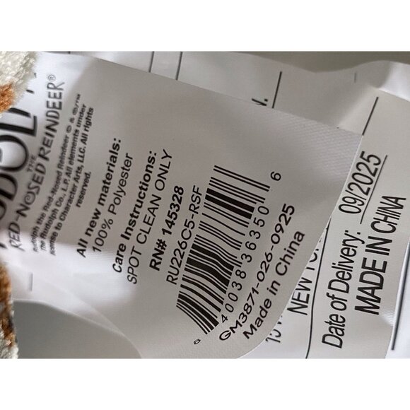 Rudolph The Red Nose Reindeer Cozy Cuddler Dog Pet Bed Soft Christmas NEW - Picture 9 of 16